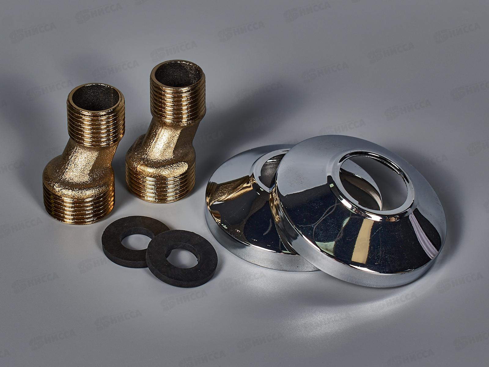 Смеситель для ванны Е32303 короткий излив, переключателем в корпусе бирюзовый