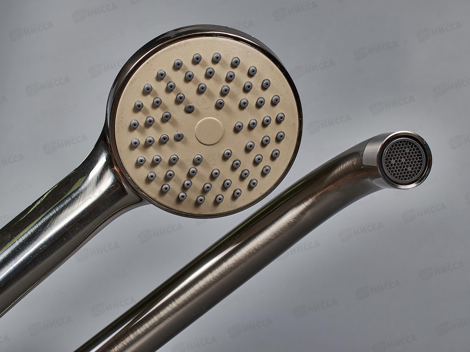 Смеситель для ванны NM2619-5 длинный излив, сатин