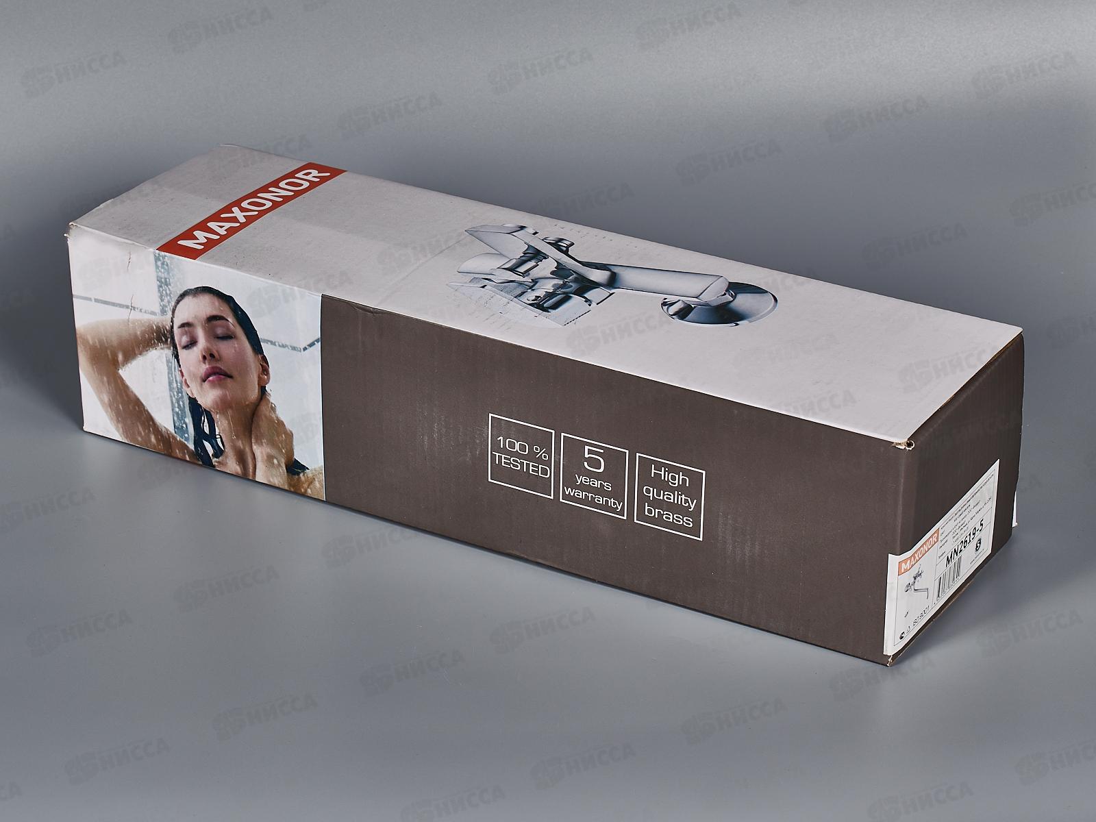 Смеситель для ванны NM2619-5 длинный излив, сатин