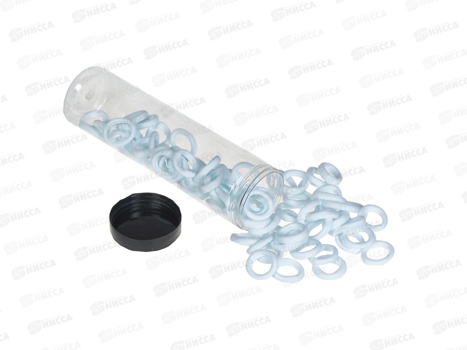 Резинка для волос 20мм белая,черная в банке №7501 (упаковка 80шт)