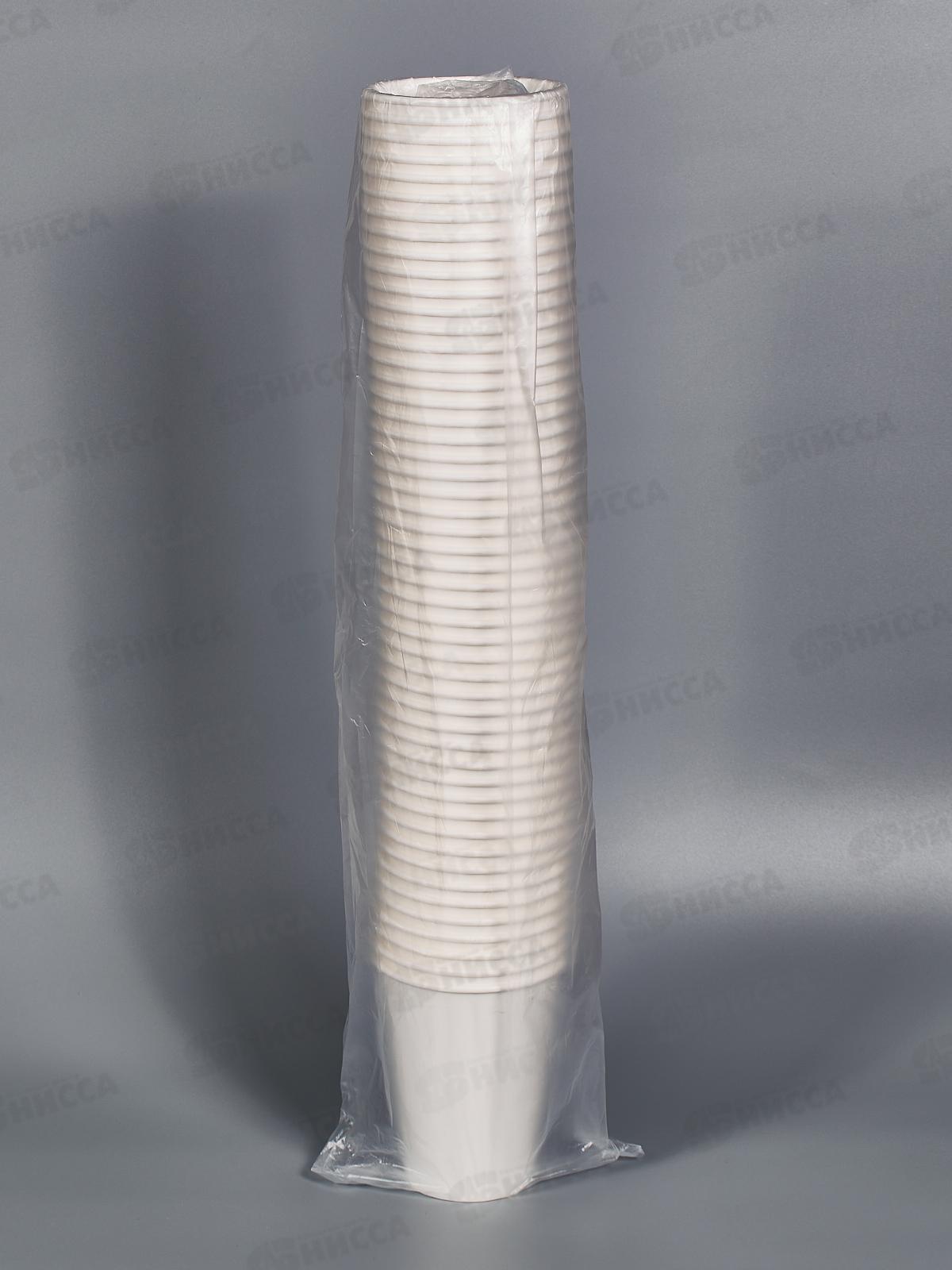 Стакан 350мл КF300 бумажный белый без крышки *50/1000