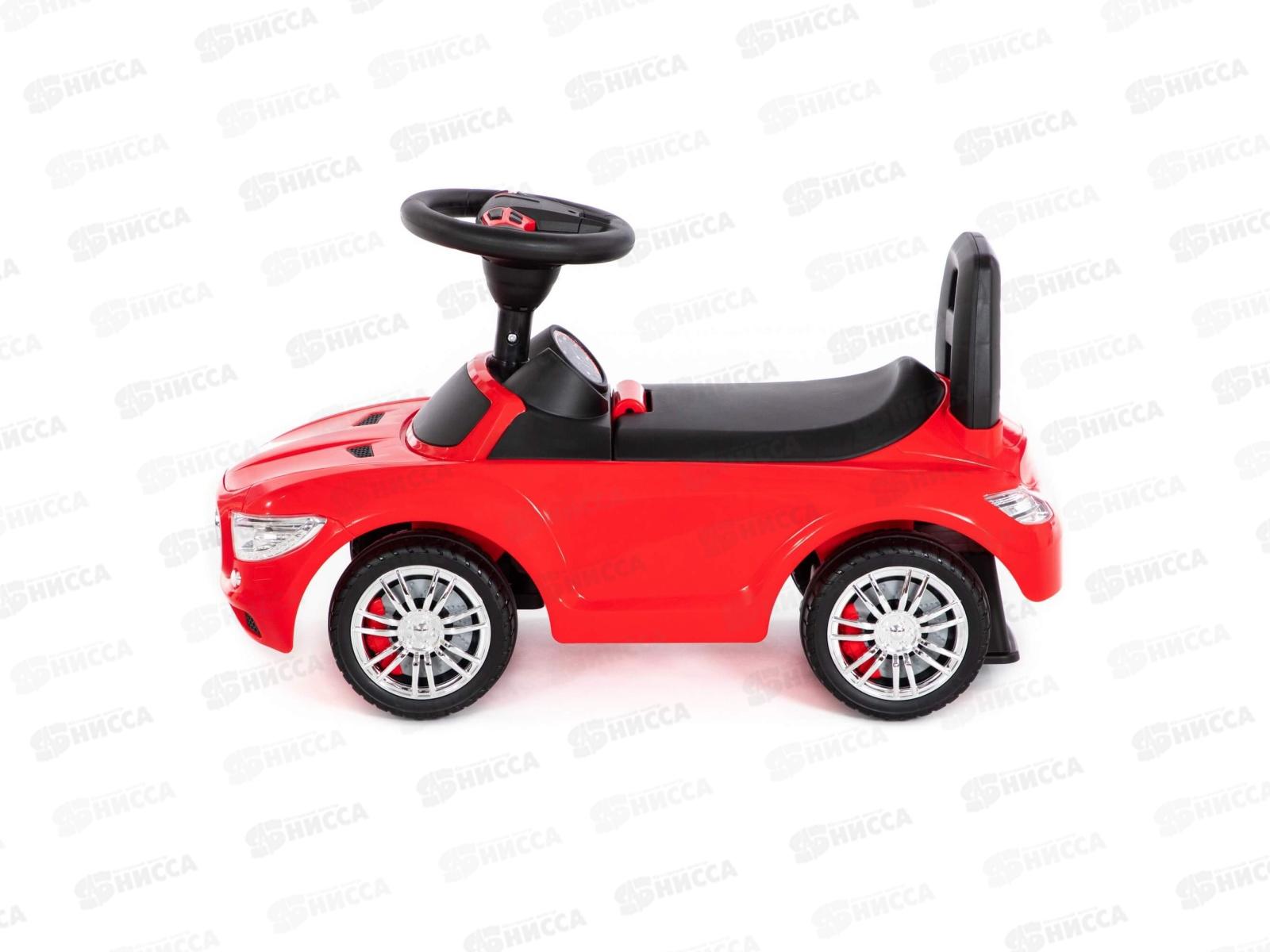 Каталка-автомобиль &quotSuperCar&quot №1 со звуковым сигналом (красная), 84460