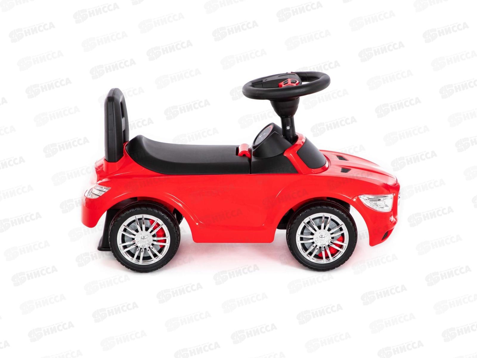 Каталка-автомобиль &quotSuperCar&quot №1 со звуковым сигналом (красная), 84460