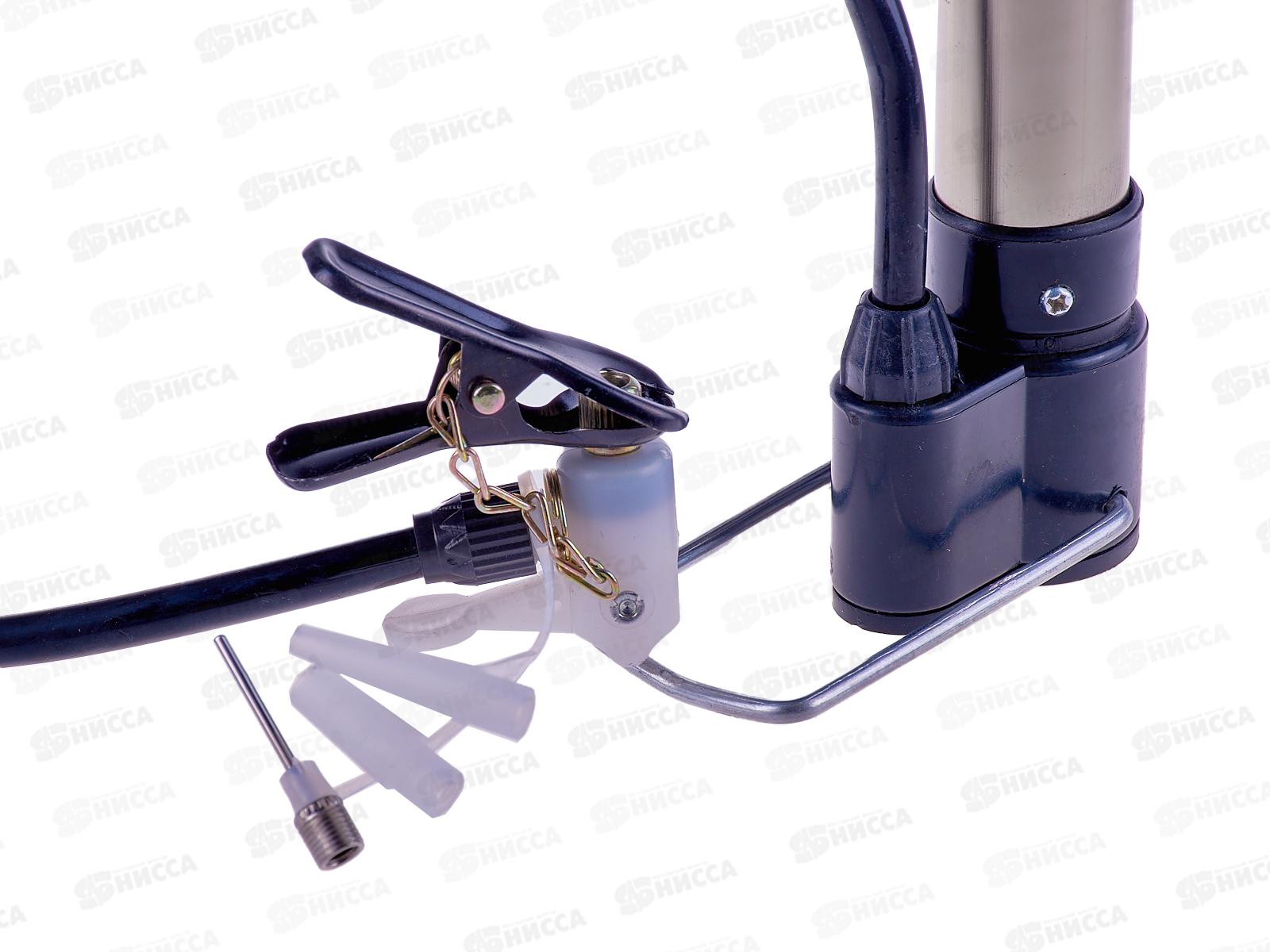 Насос велосипедный (43см) с насадками, AN01055 в пакете *50