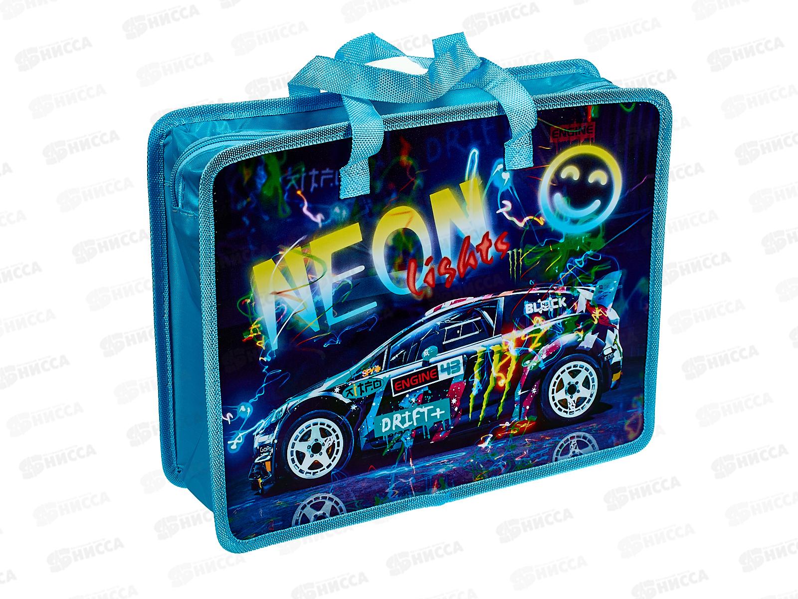 Папка д/тетр. J.OTTEN А4 на молнии &quotNEON&quot  6013 *1 /50