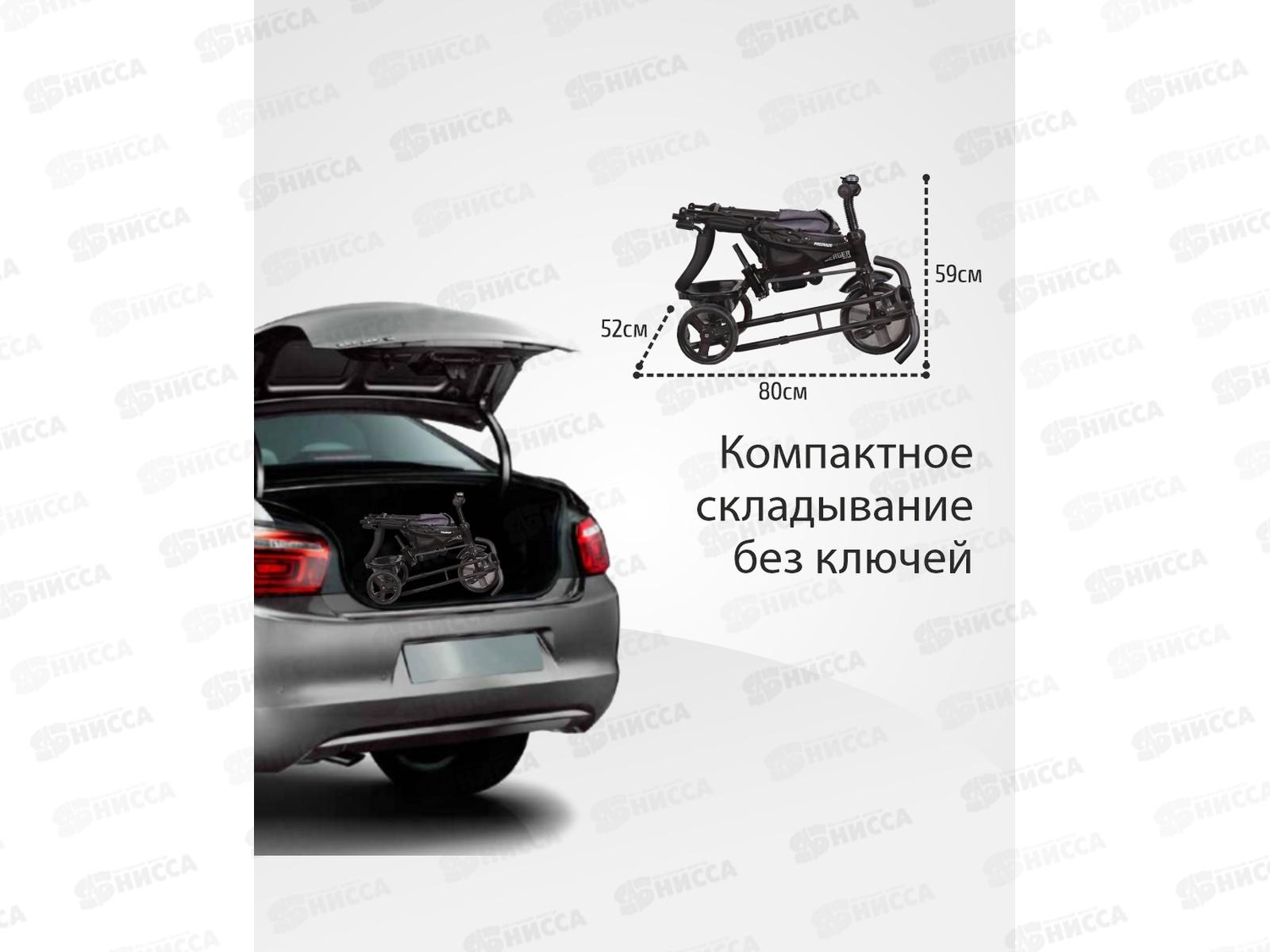 Велосипед 3-х кол. WERTER BERGER PREMIUM черный  XG7341-T167C 334949