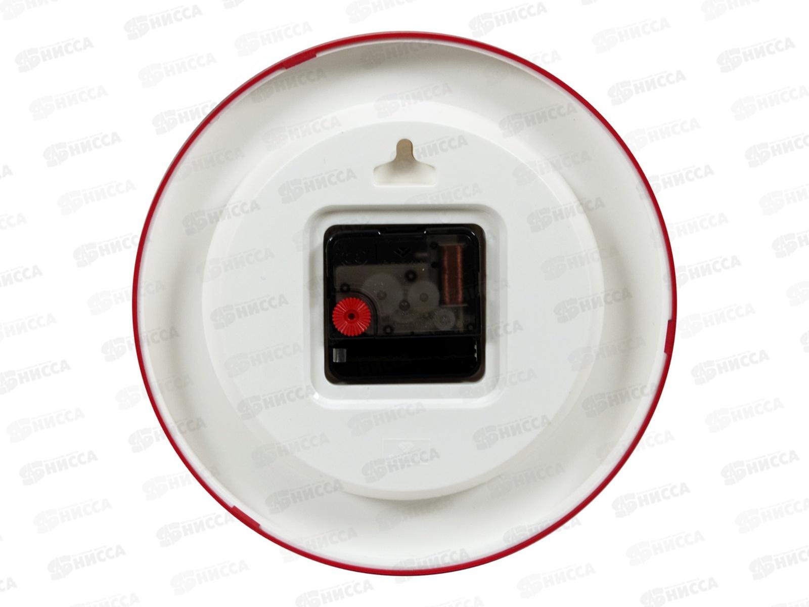 Часы настенные  &quot21 Век&quot 2019-101(10) Маки Рубин красный корпус d=19,5