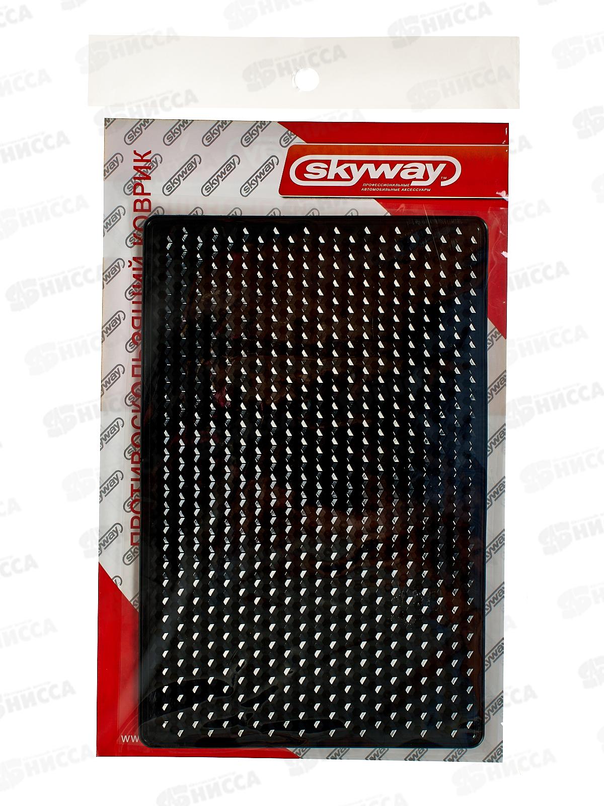 Коврик на панель авто SKYWAY 180*120мм Черный, S00401016