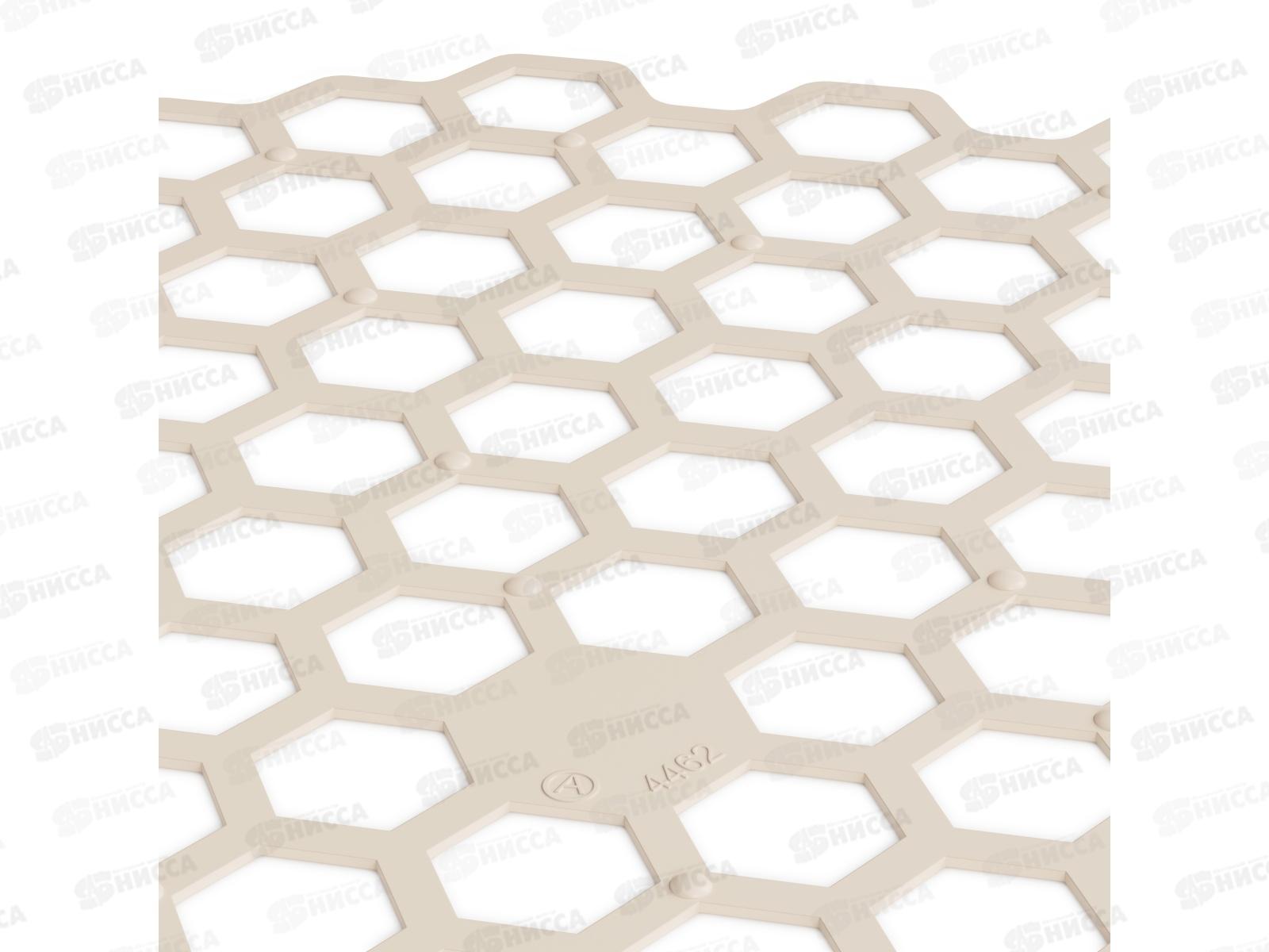 Решетка мойки &quotСоты&quot бежевый М8397 *50