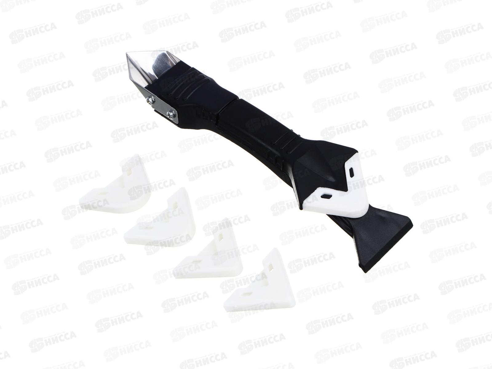 Скребок-шпатель ЕРМАК 5 сменных насадок 685-029 г