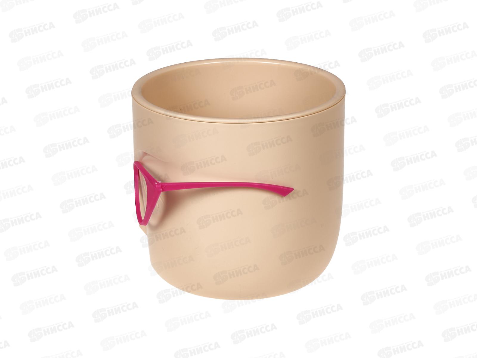 Кашпо МАРИ D115мм 0,65л со вставкой Белая глина М3075 *8