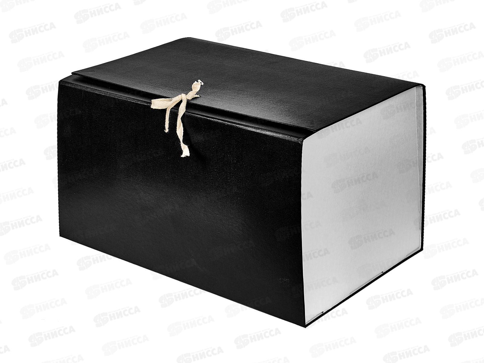 Папка арх. 20см Lamark складн.б/в.,черн, 0120 *25