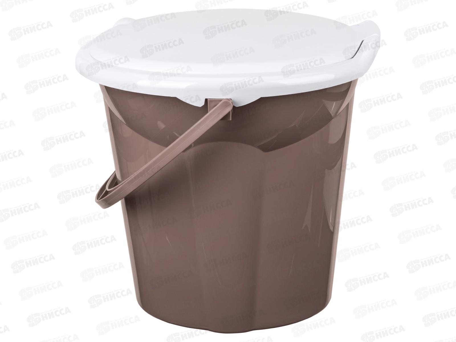 Ведро-туалет 19л &quotЛотос&quot Коричневый 431226414 *5 БП