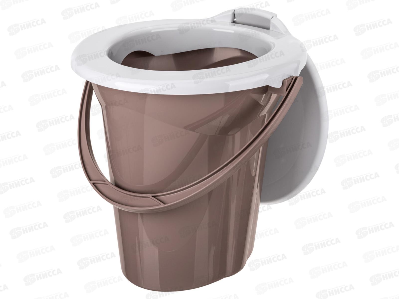Ведро-туалет 19л &quotЛотос&quot Коричневый 431226414 *5 БП
