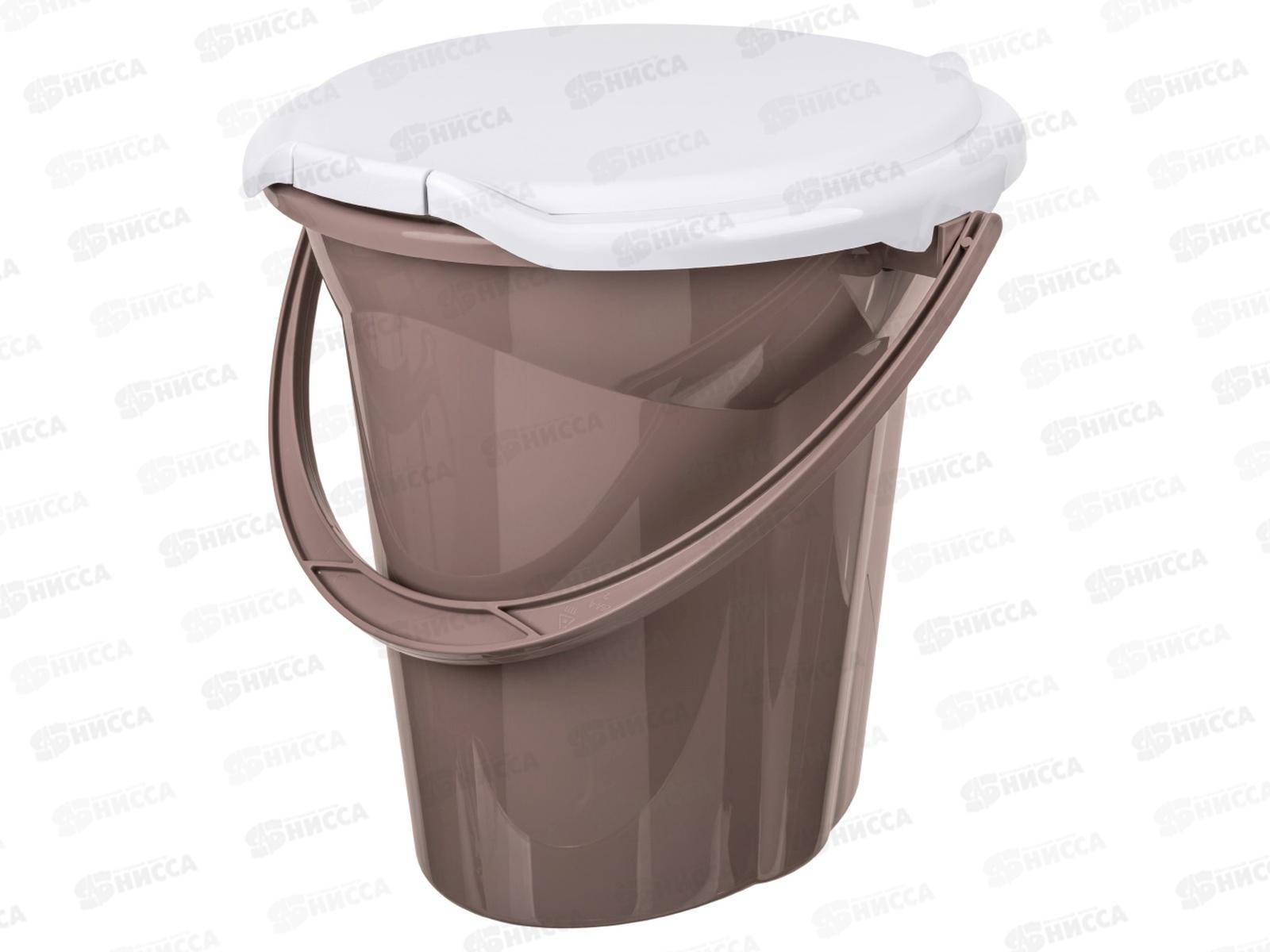 Ведро-туалет 19л &quotЛотос&quot Коричневый 431226414 *5 БП