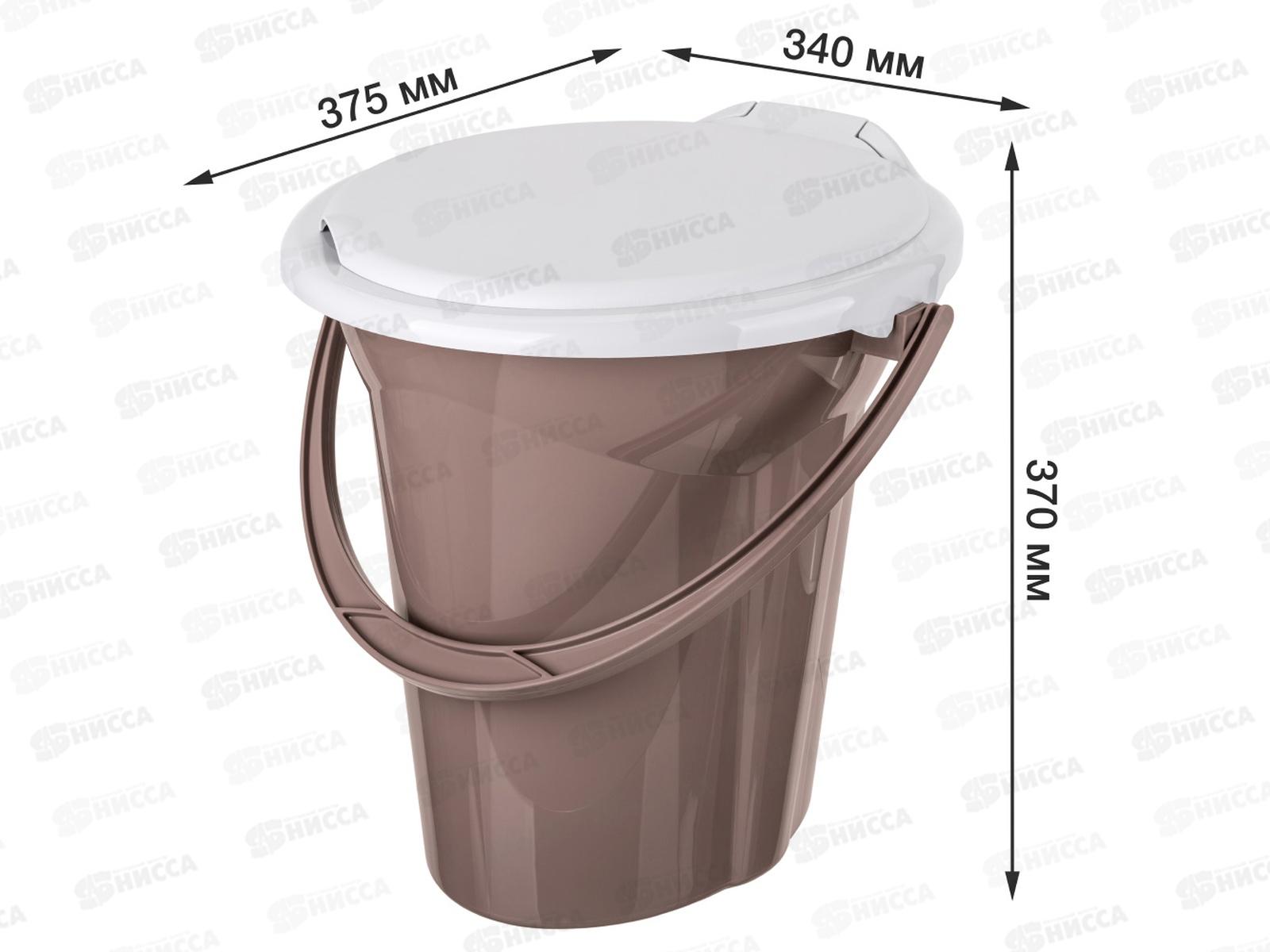 Ведро-туалет 19л &quotЛотос&quot Коричневый 431226414 *5 БП