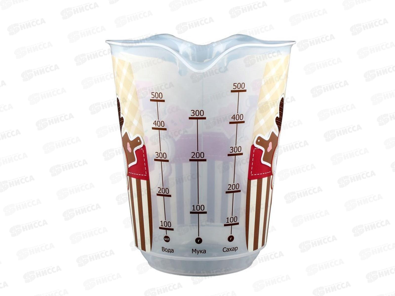 Емкость мерная 0,65л с декором бесцветный 431264301 *33 БП