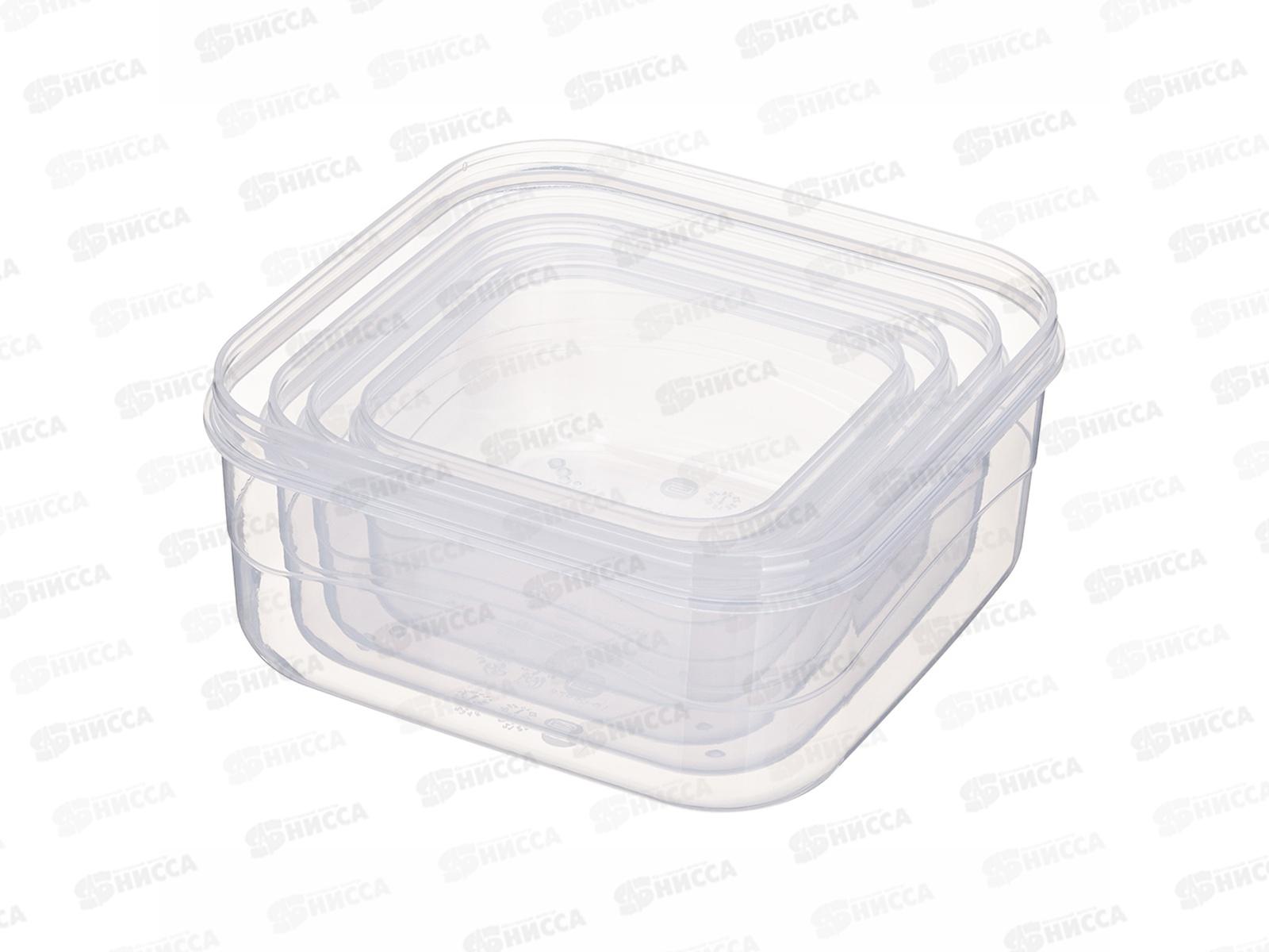 Комплект контейнеров для продуктов 4шт Зеленый 433124409 *12  БП