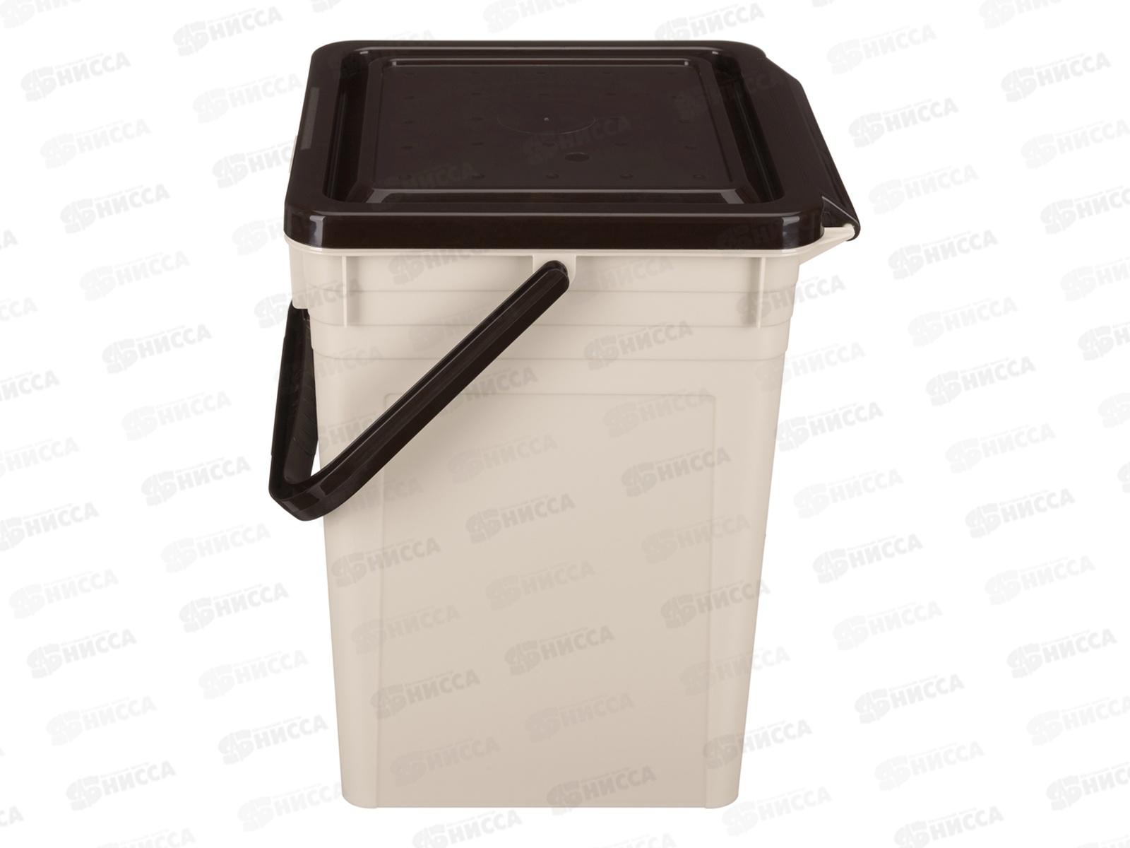 Контейнер для мусора 8л Светло-бежевый 434236834 *6 БП