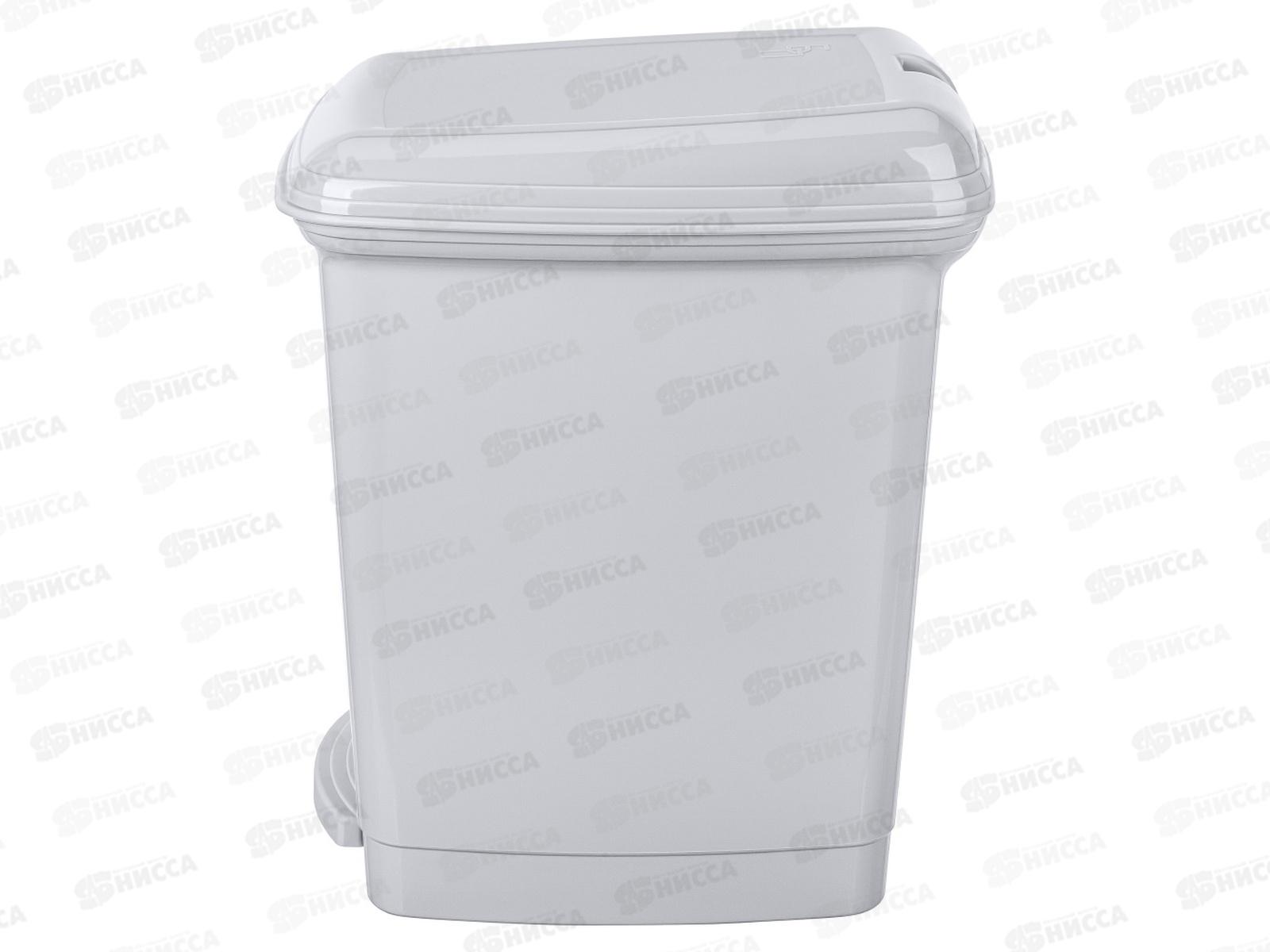 Контейнер для мусора 7л педальный Светло-серый 431202630 *4 БП