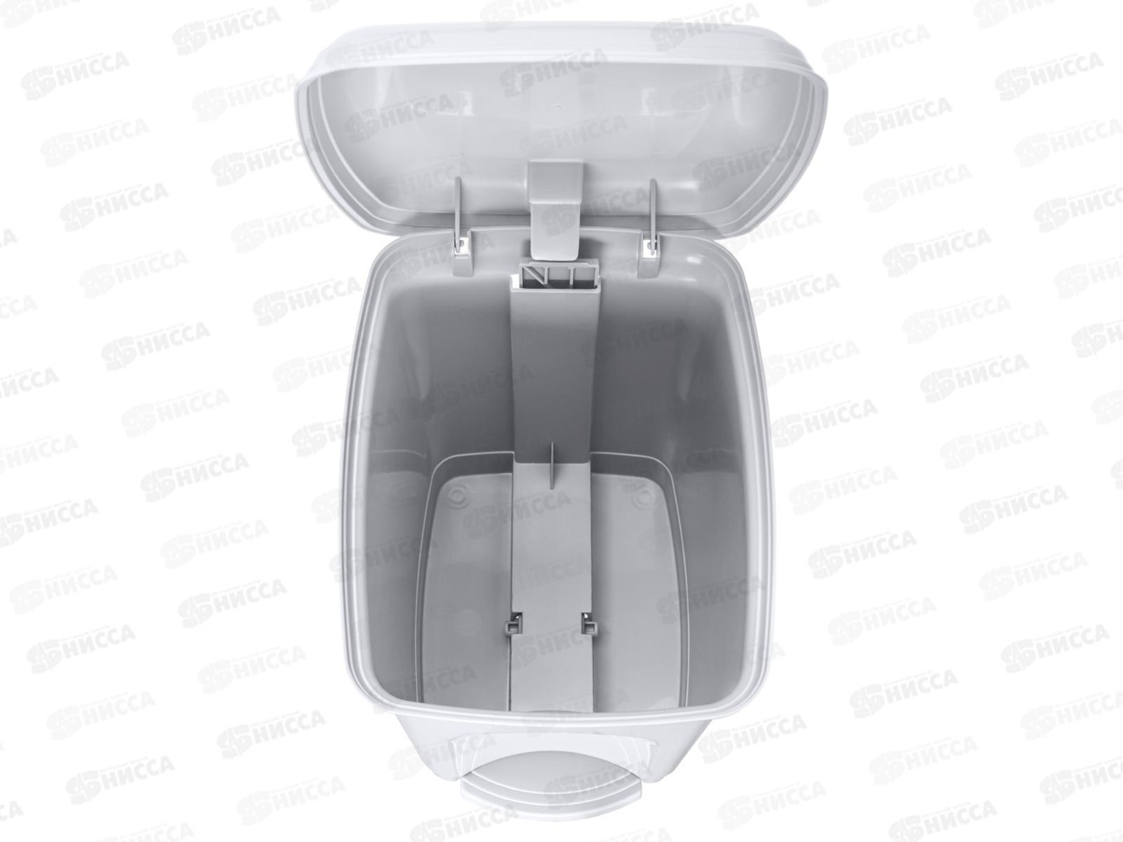 Контейнер для мусора 7л педальный Светло-серый 431202630 *4 БП