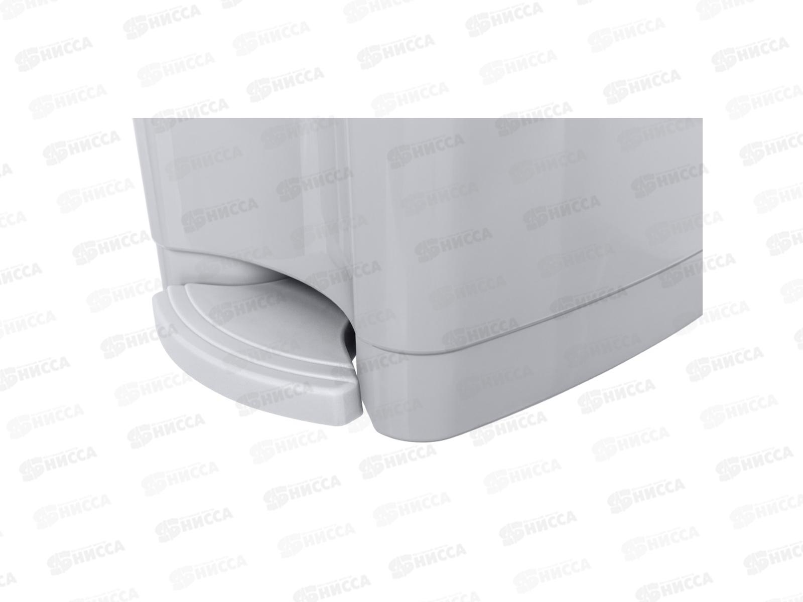 Контейнер для мусора 7л педальный Светло-серый 431202630 *4 БП