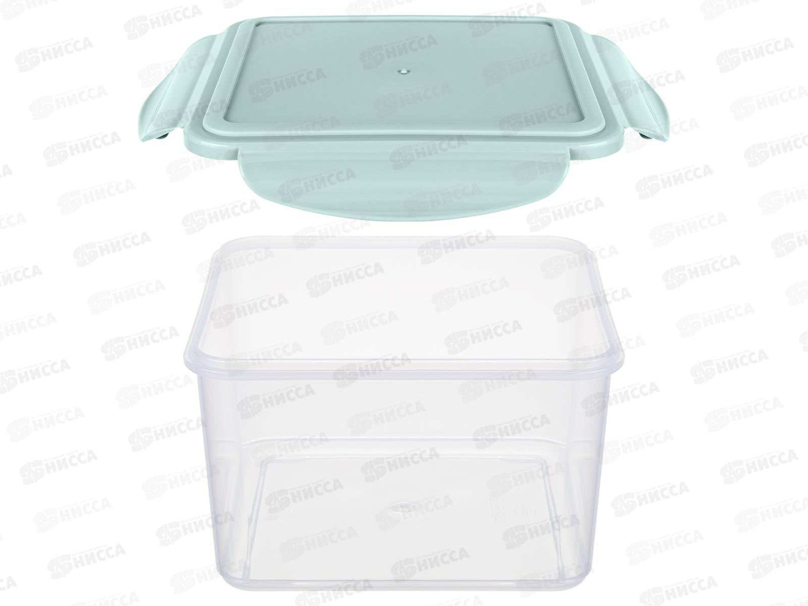 Контейнер для продуктов 1,6л &quotSmart Lock&quot квадратный герметичный Зеленый 431160409 *12 БП