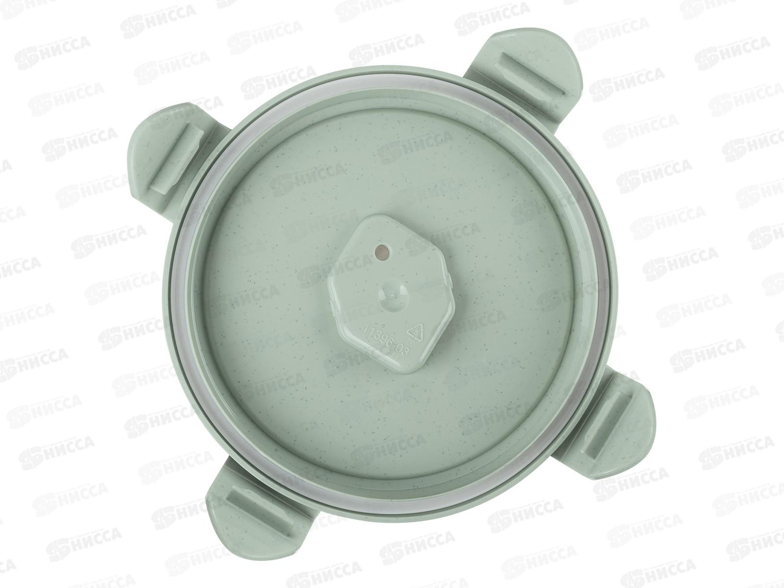 Контейнер для продуктов 0,55л &quotEco Style&quot кругляй герметичный Зеленый 433121836 *16 БП