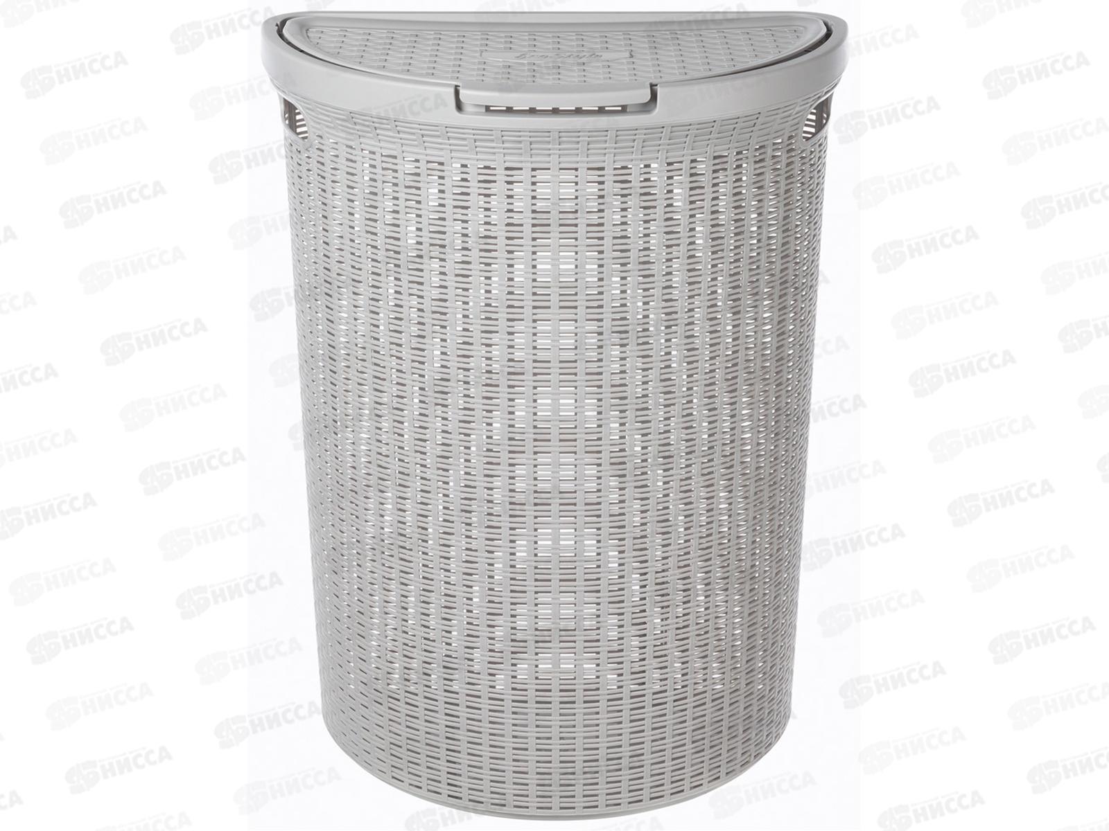 Корзина для белья 45л &quotECO STYLE&quot Светло-серый 431217630  *5 БП