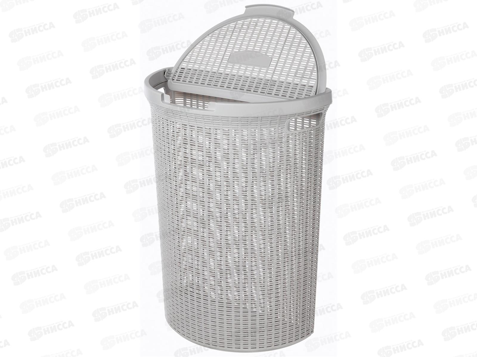Корзина для белья 45л &quotECO STYLE&quot Светло-серый 431217630  *5 БП