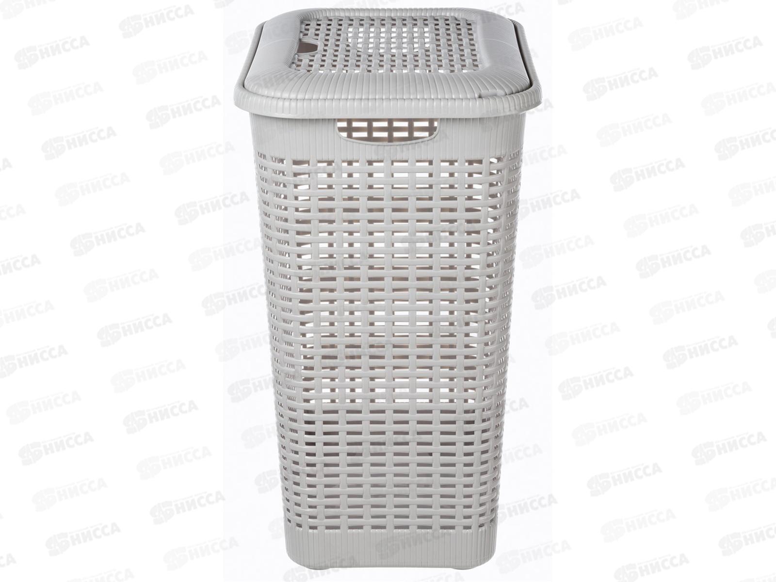 Корзина для белья 50л Светло-серый 431293430  *6 БП