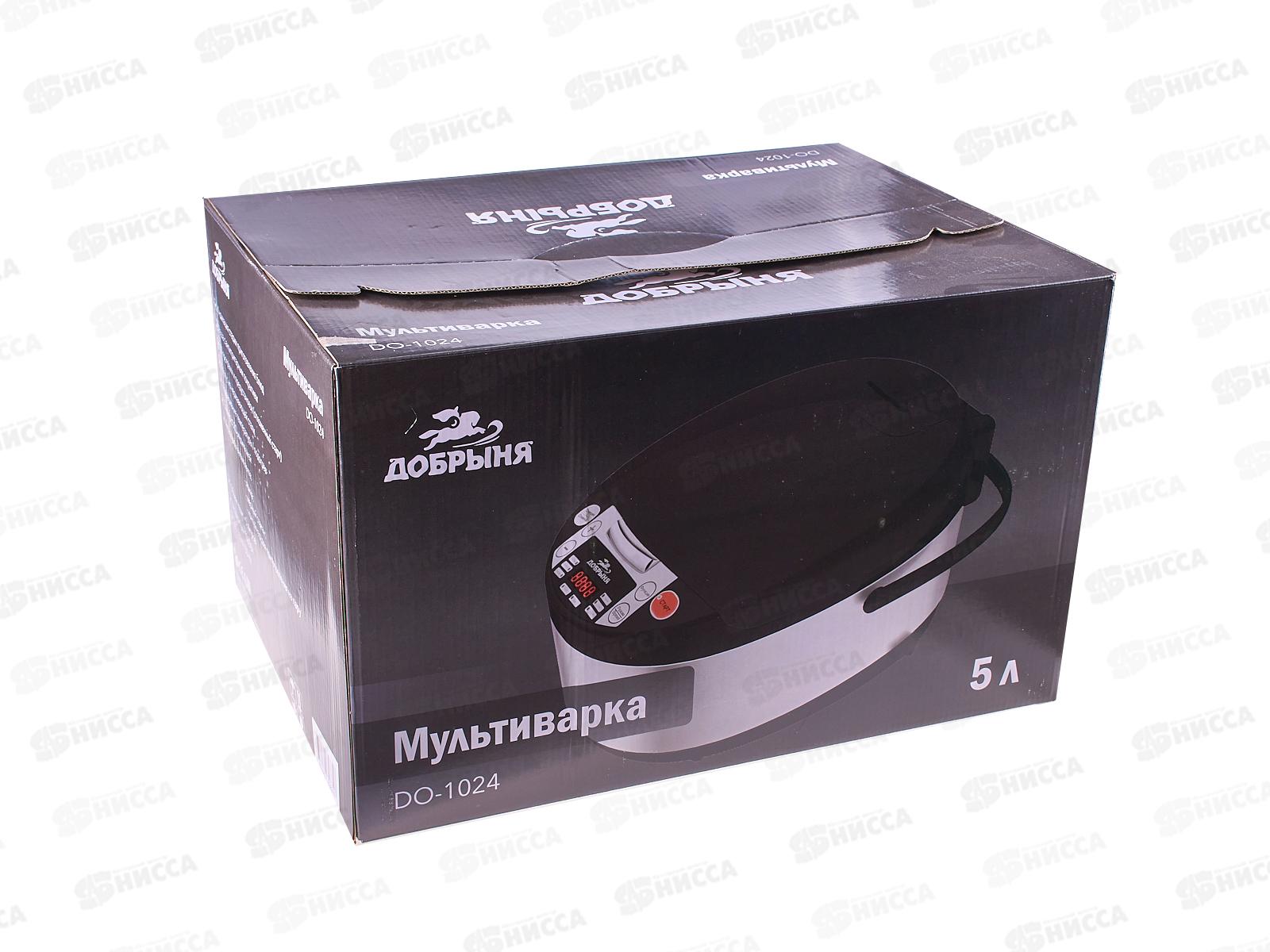 Мультиварка DO-1024 4л 11программ овал черная 1000Вт х4 Добрыня