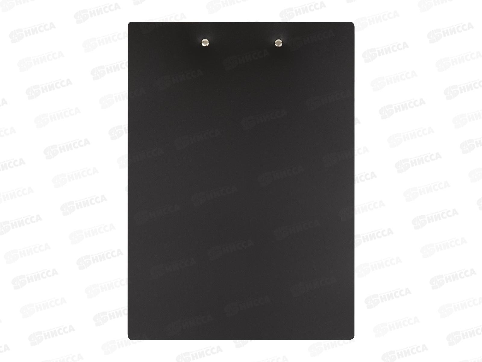 Планшет А4 СТАММ пластик черный,ММ-32248 *3/33