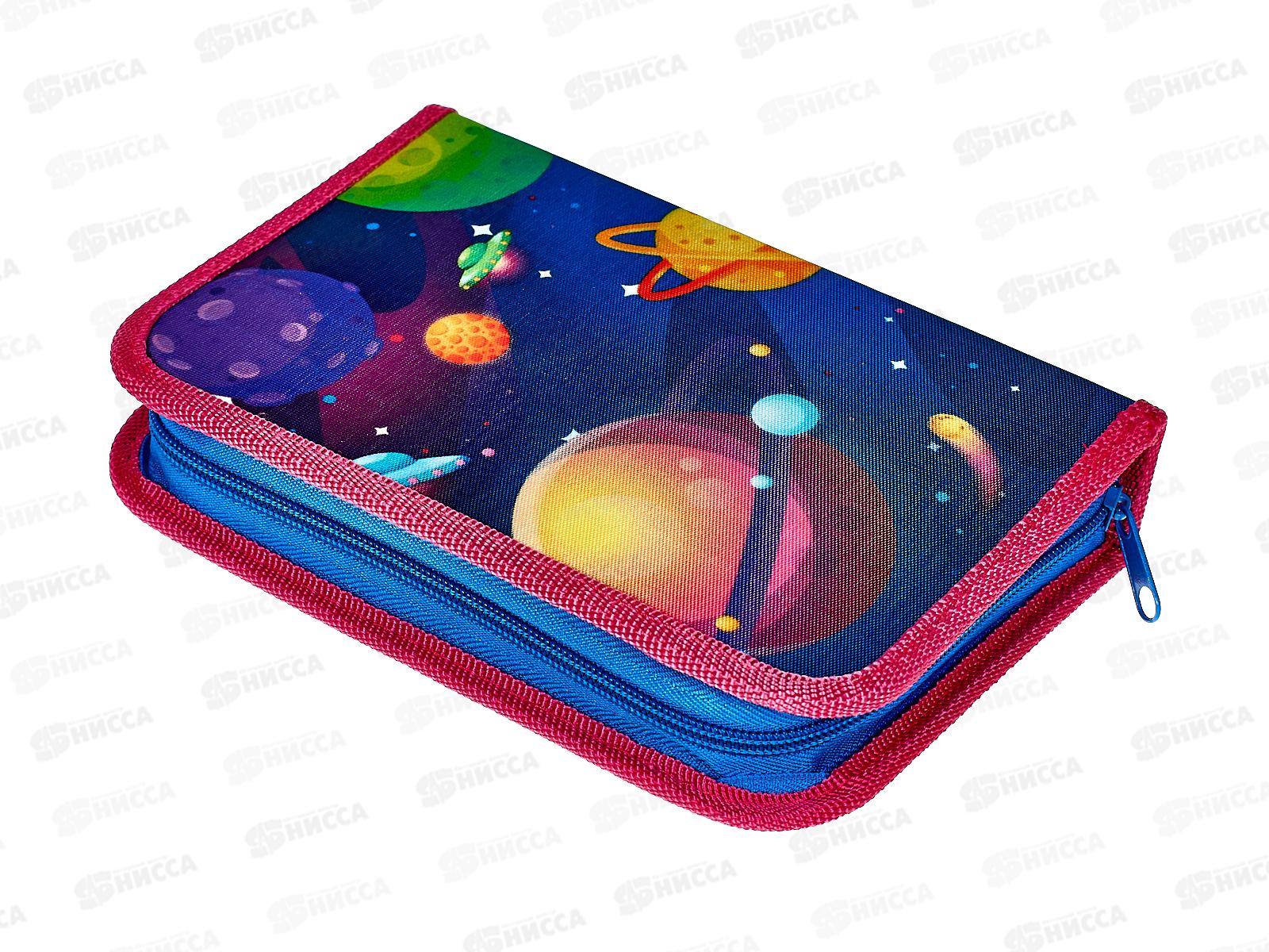 Пенал ПЧЕЛКА 1отд., Кот-космонавт 200*130, ПО-42 *20