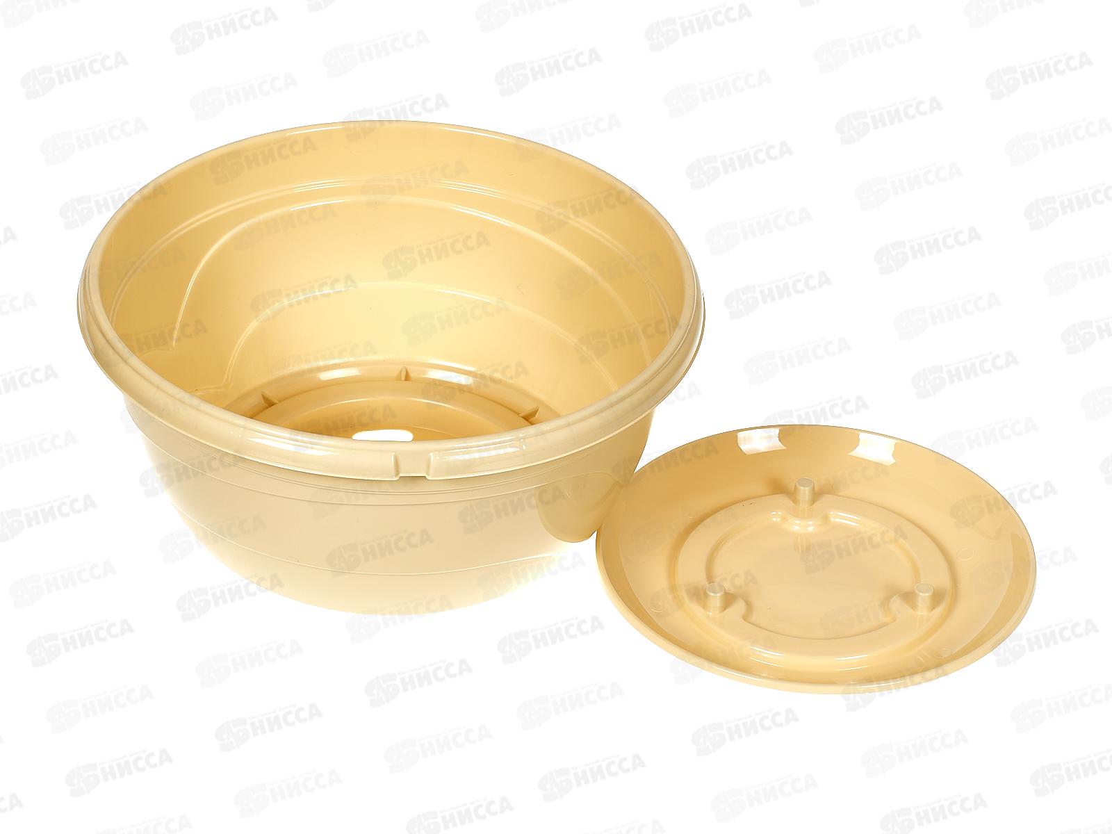 Горшок для цветов Венеция 2,75л Крем, D22,5, подвесной, без подвеса  *25