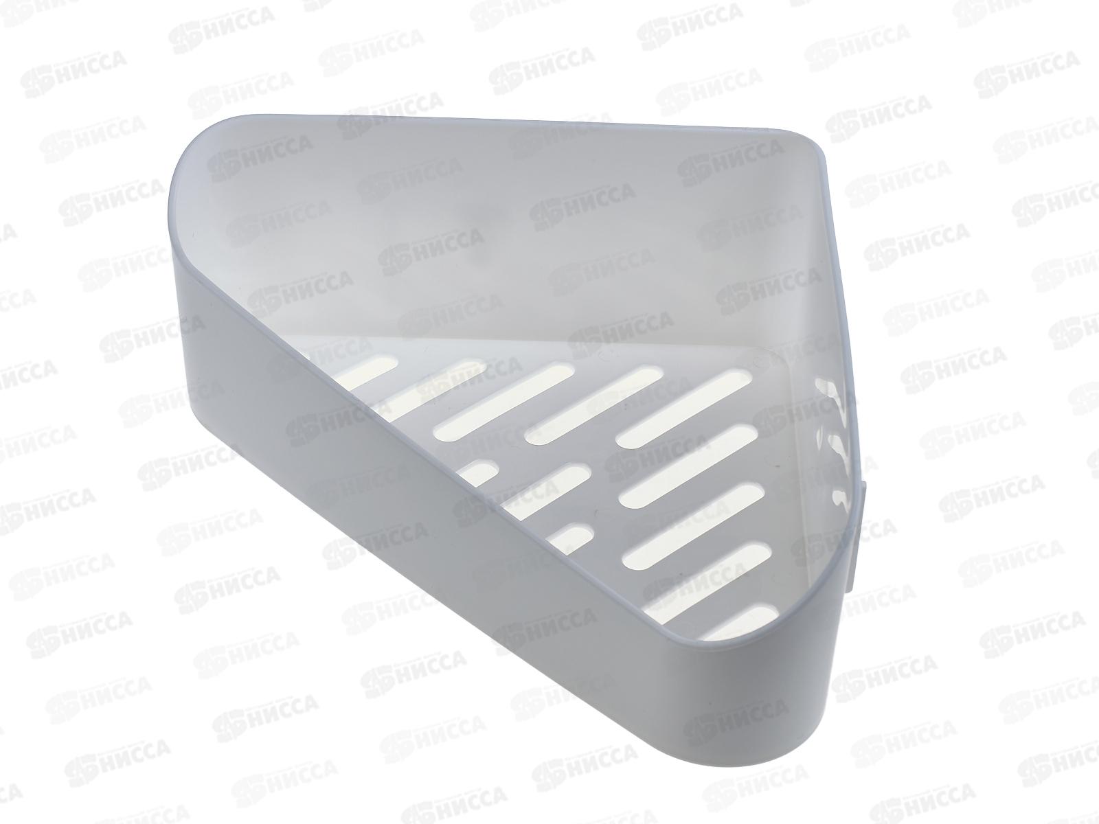 Полка для ванной угловая на скотче Белый М8434 *16