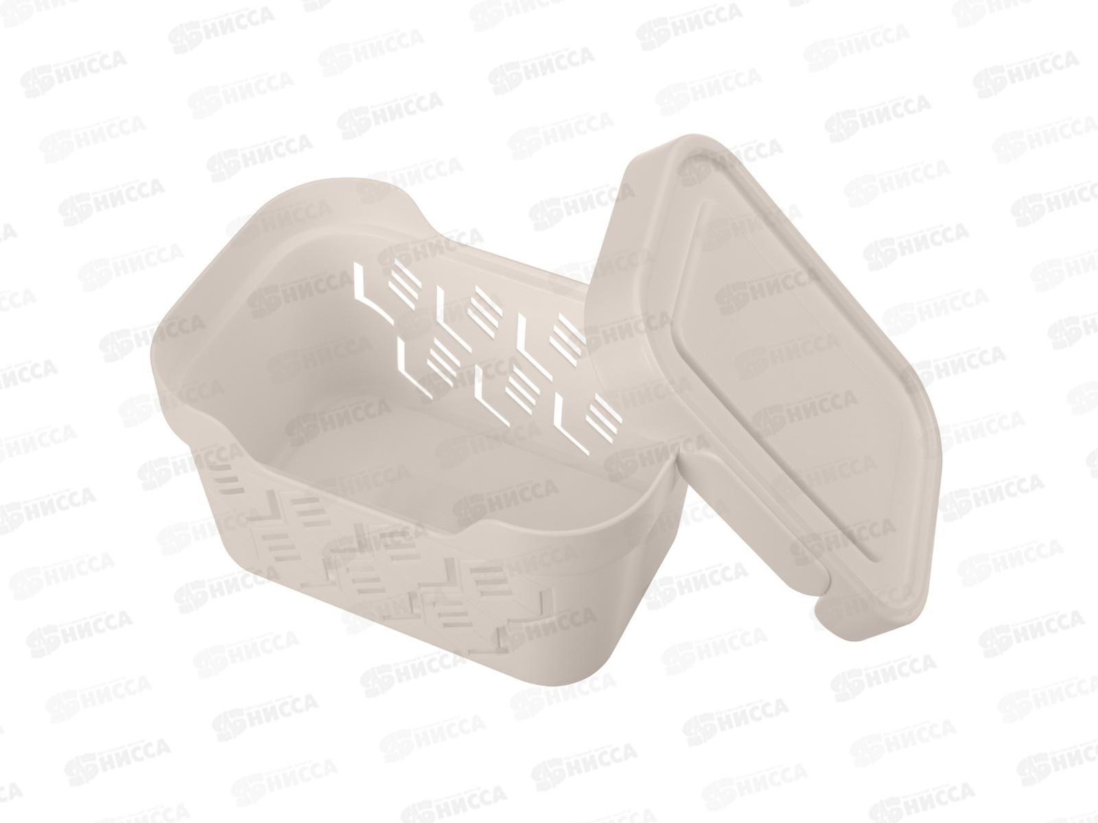 Ящик универсальный 1,9л &quotDELUXE&quot с крышкой  Светло-бежевый 433233534  БП