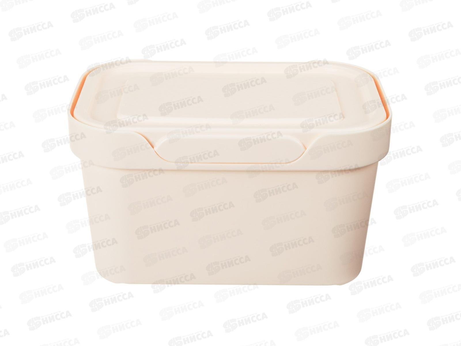 Ящик универсальный 1,9л &quotLUXE&quot с крышкой  Бежевый 433233407  БП