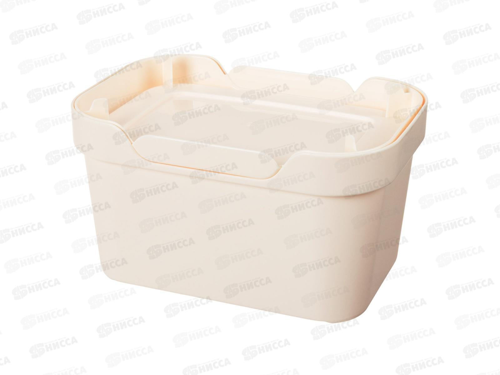 Ящик универсальный 1,9л &quotLUXE&quot с крышкой  Бежевый 433233407  БП