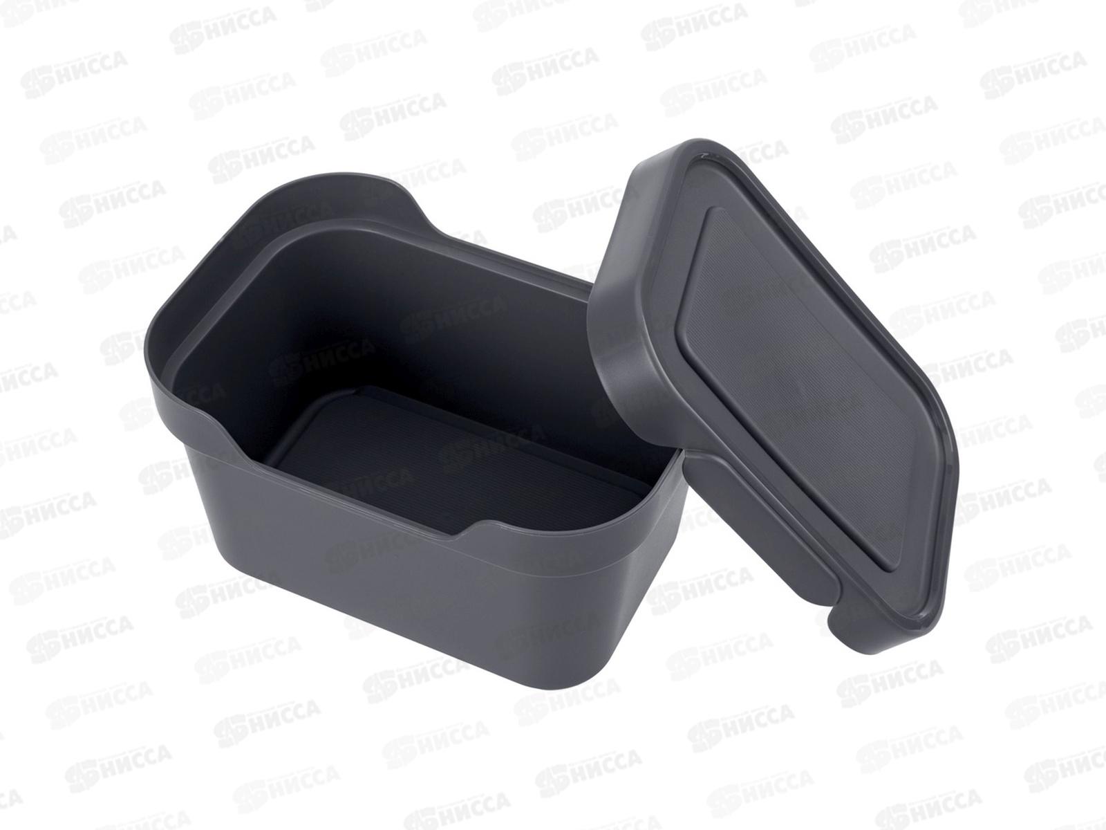 Ящик универсальный  1,9л &quotLUXE&quot с крышкой  Серый 433233411  БП