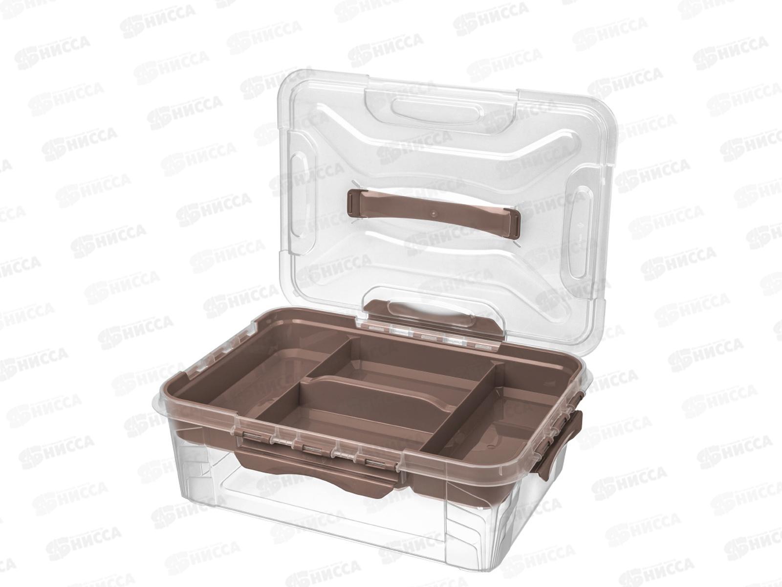 Ящик универсальный 10л &quotGRAND BOX&quot Коричневый 433224314   БП