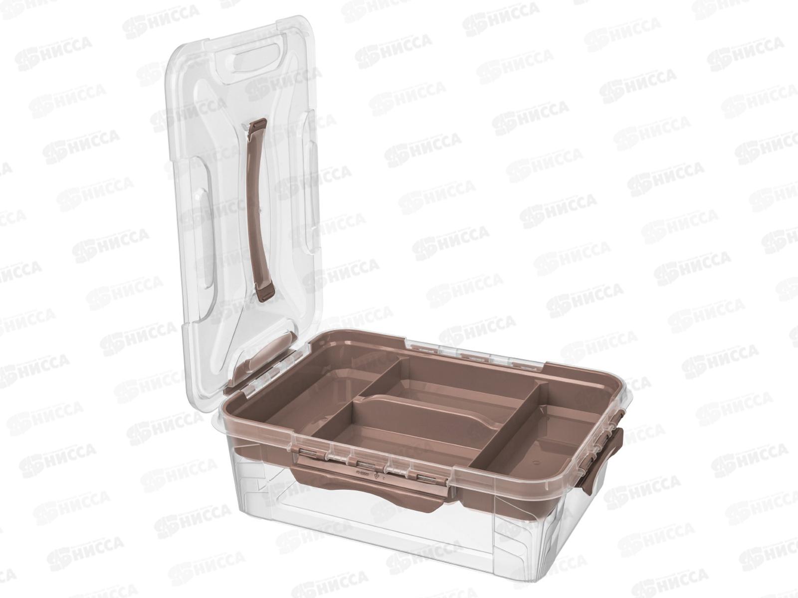 Ящик универсальный 10л &quotGRAND BOX&quot Коричневый 433224314   БП