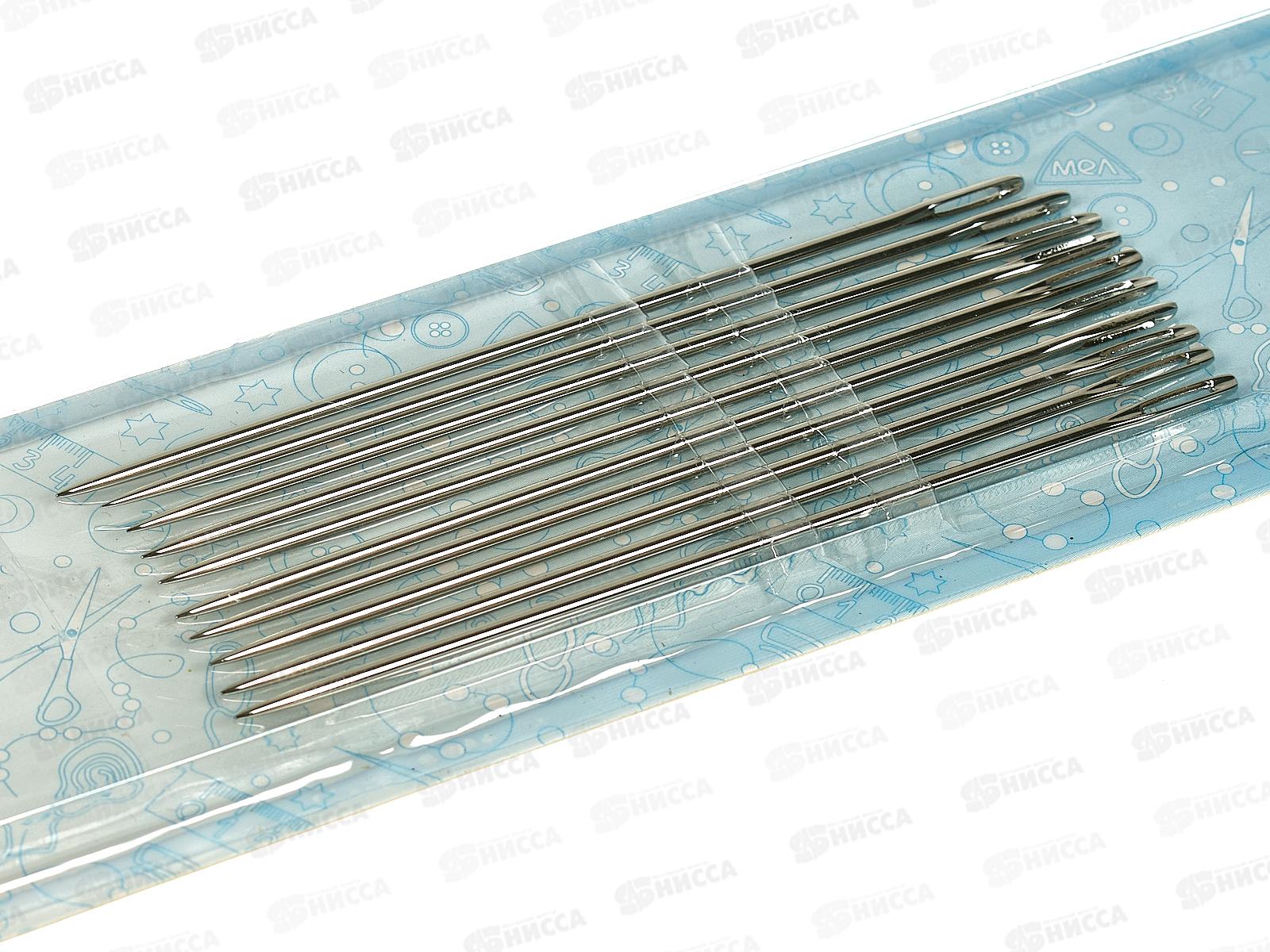 Иглы &quotGamma&quotдля переплетения работ 4  10шт блистер №215  *10