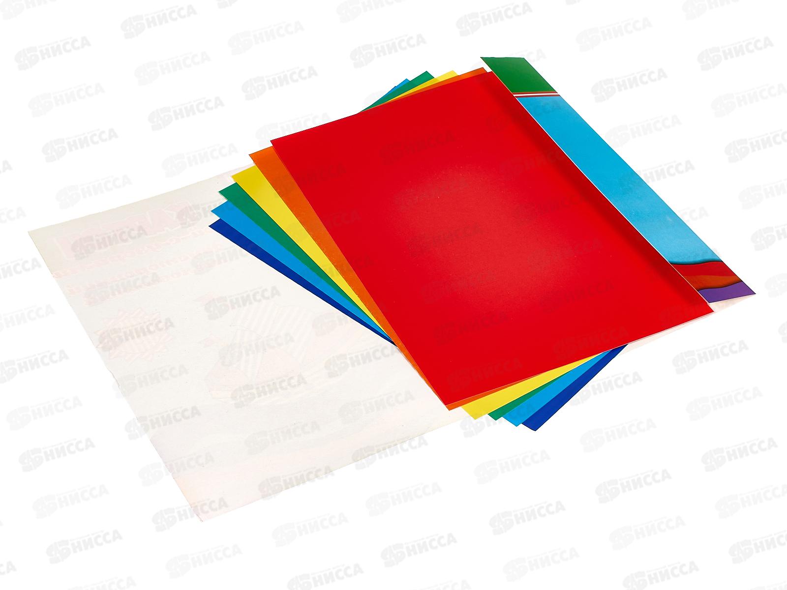 Цветной картон MAZARI 6л. 6цв,мел.,с узорами.,М-16808*40