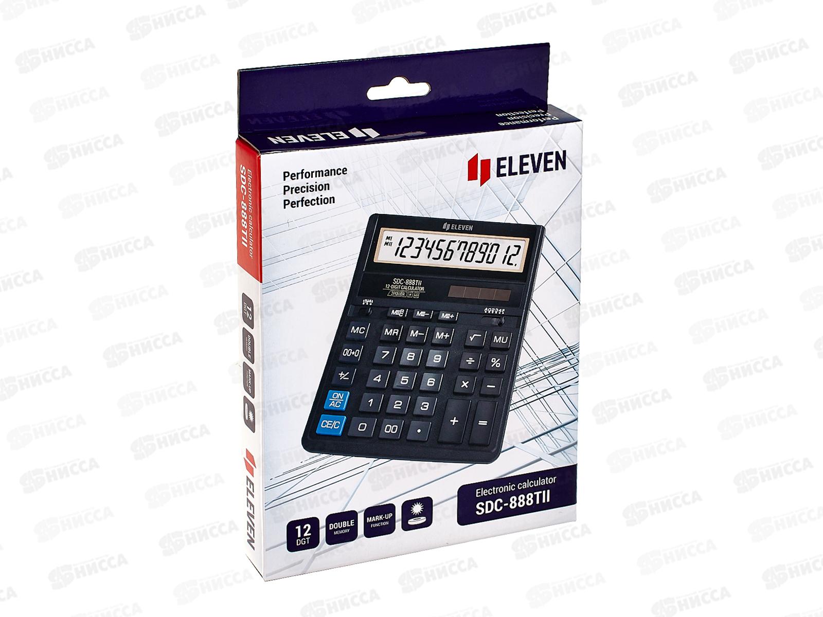 Калькулятор Eleven SDC-888TII 12 разрядный,бухгалтерский настольный339221  *10/40