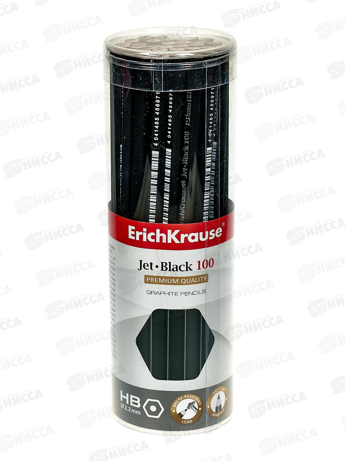 Карандаш чернографитный EK Jet Black100 45478*42/252