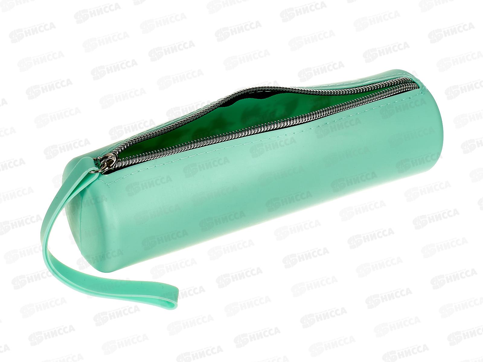 Пенал deVente 20*6*6см, Fox Friends молн., силикон паст.бирюза 7021300