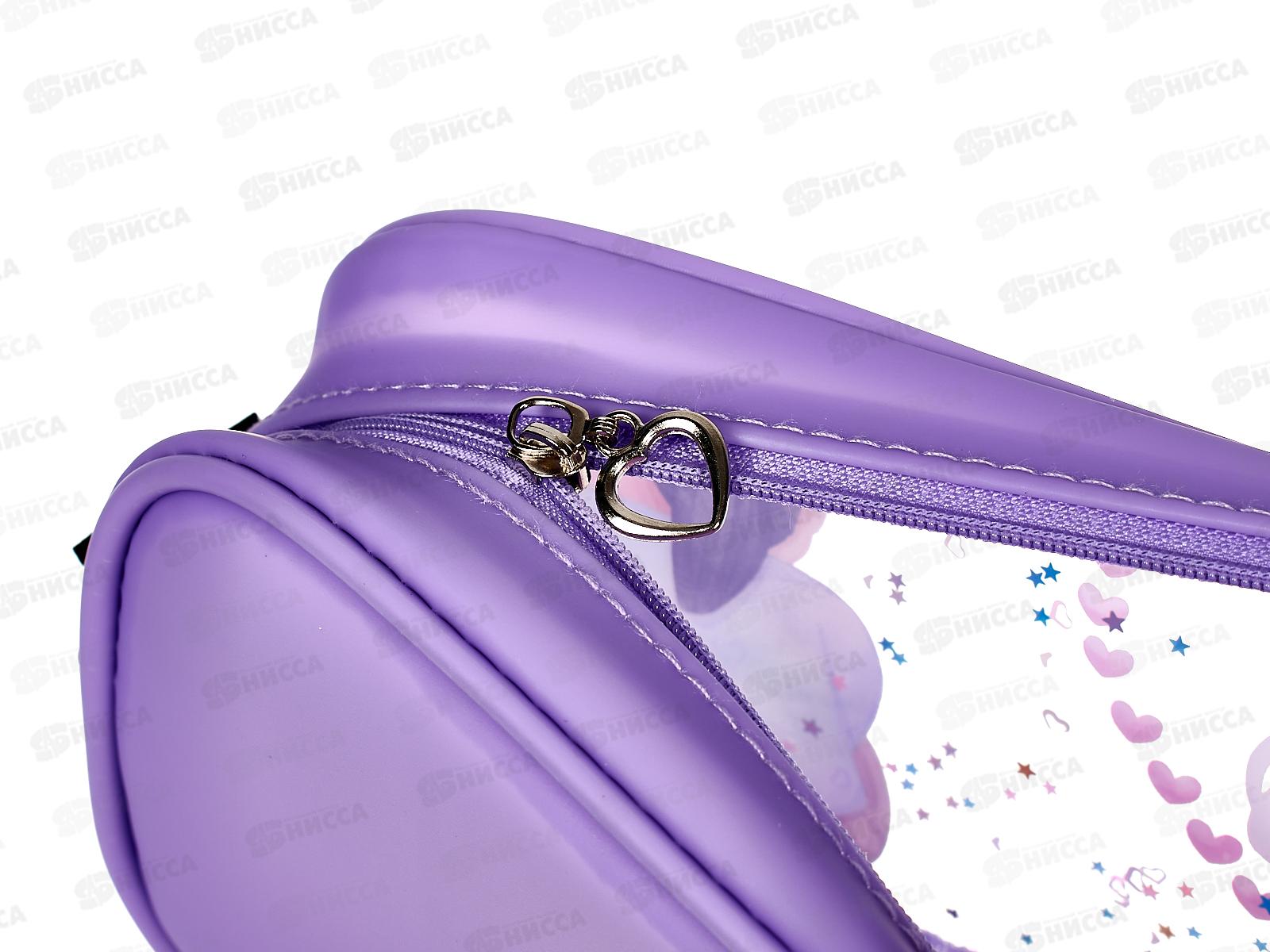 Пенал deVente  22*10*5см, Love Pest на молнии,силикон.с ручкой 7025386