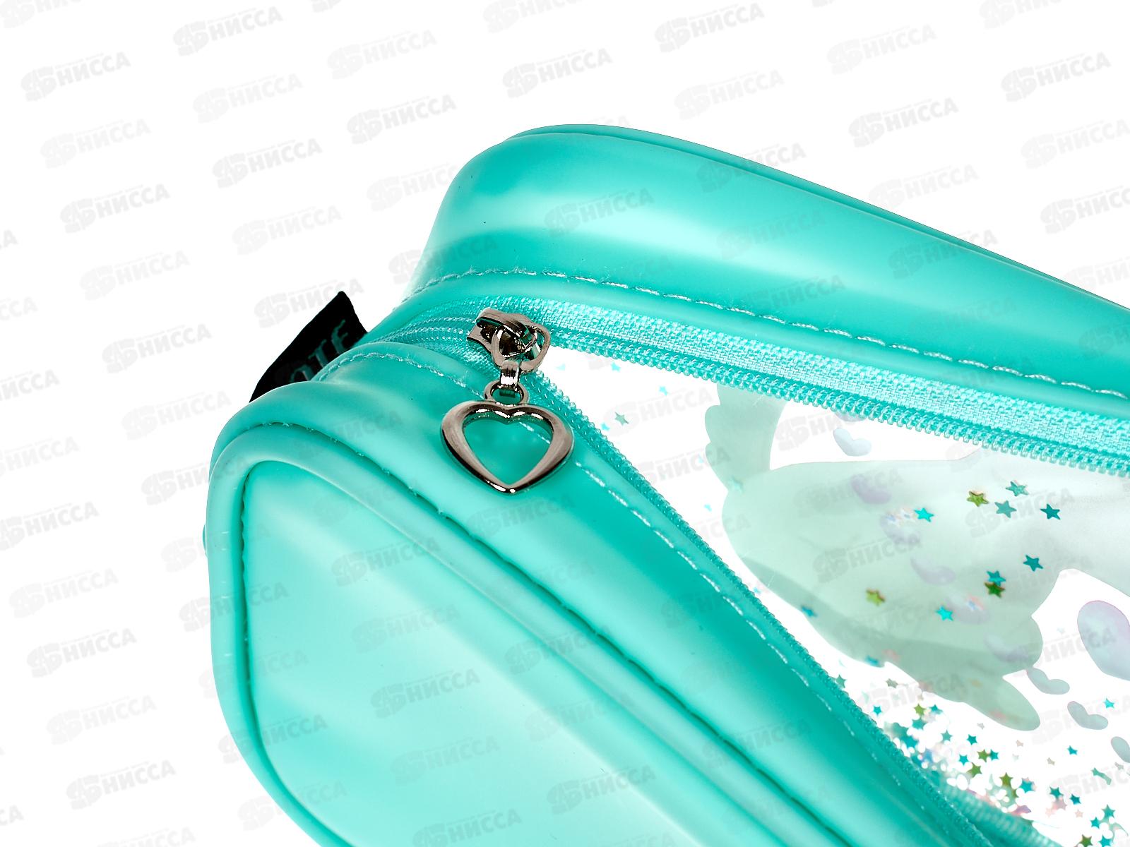 Пенал deVente  22*10*5см, Love Cat and Dog  на молнии,силикон 7025387