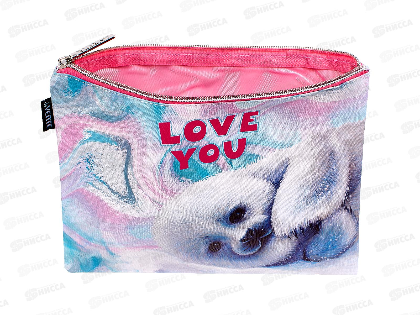 Папка  для тетрадей deVente Seal  А5 на молнии, фактурная искусственная кожа. 8056337